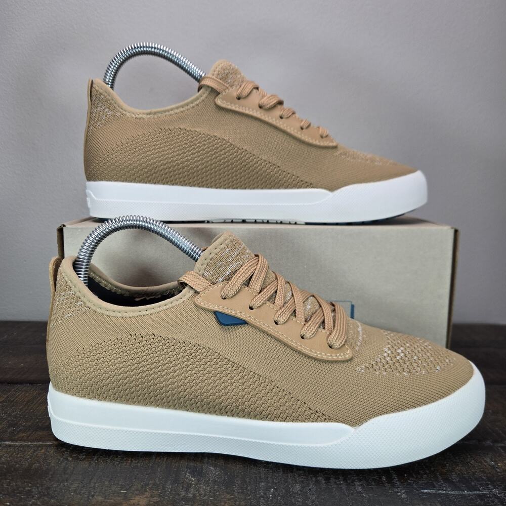 NEW Vessi Weekend Sneaker Womens Size 8 Waterproof Shoes Oak Brown White Mens 7
